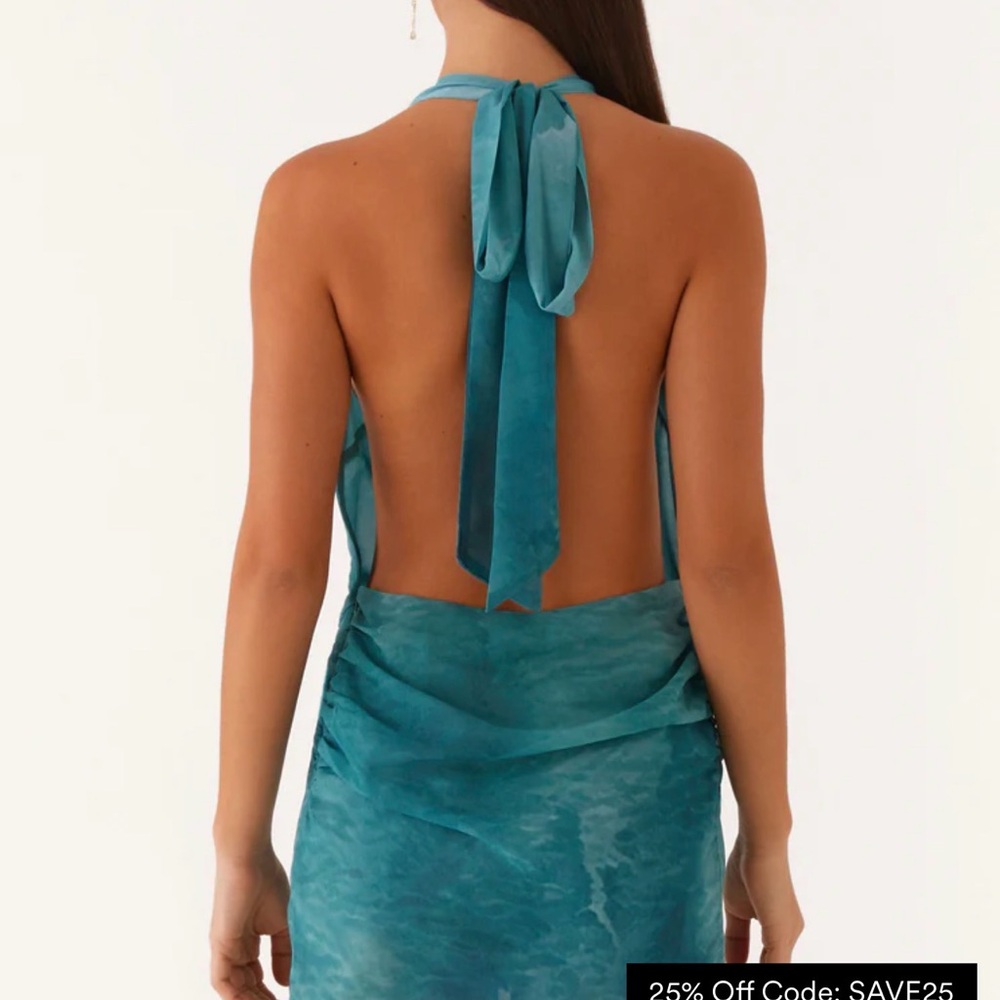 Peppermayo Eleanora Plunge Scarf mini dress - Picture 2 of 3
